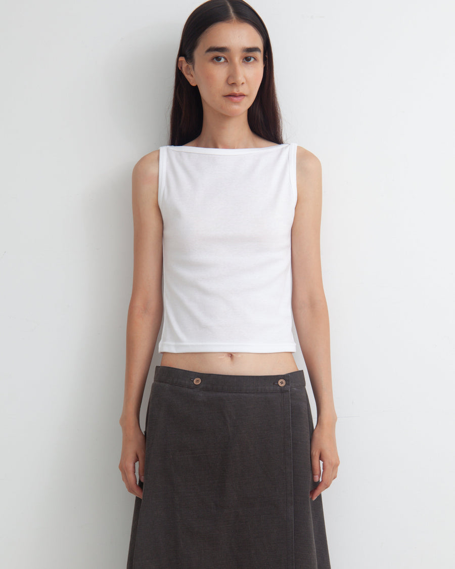 【NEW】Boat Neck Tanktop