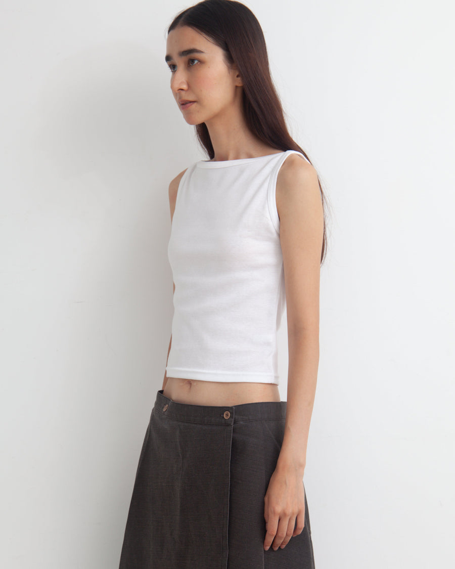 【NEW】Boat Neck Tanktop