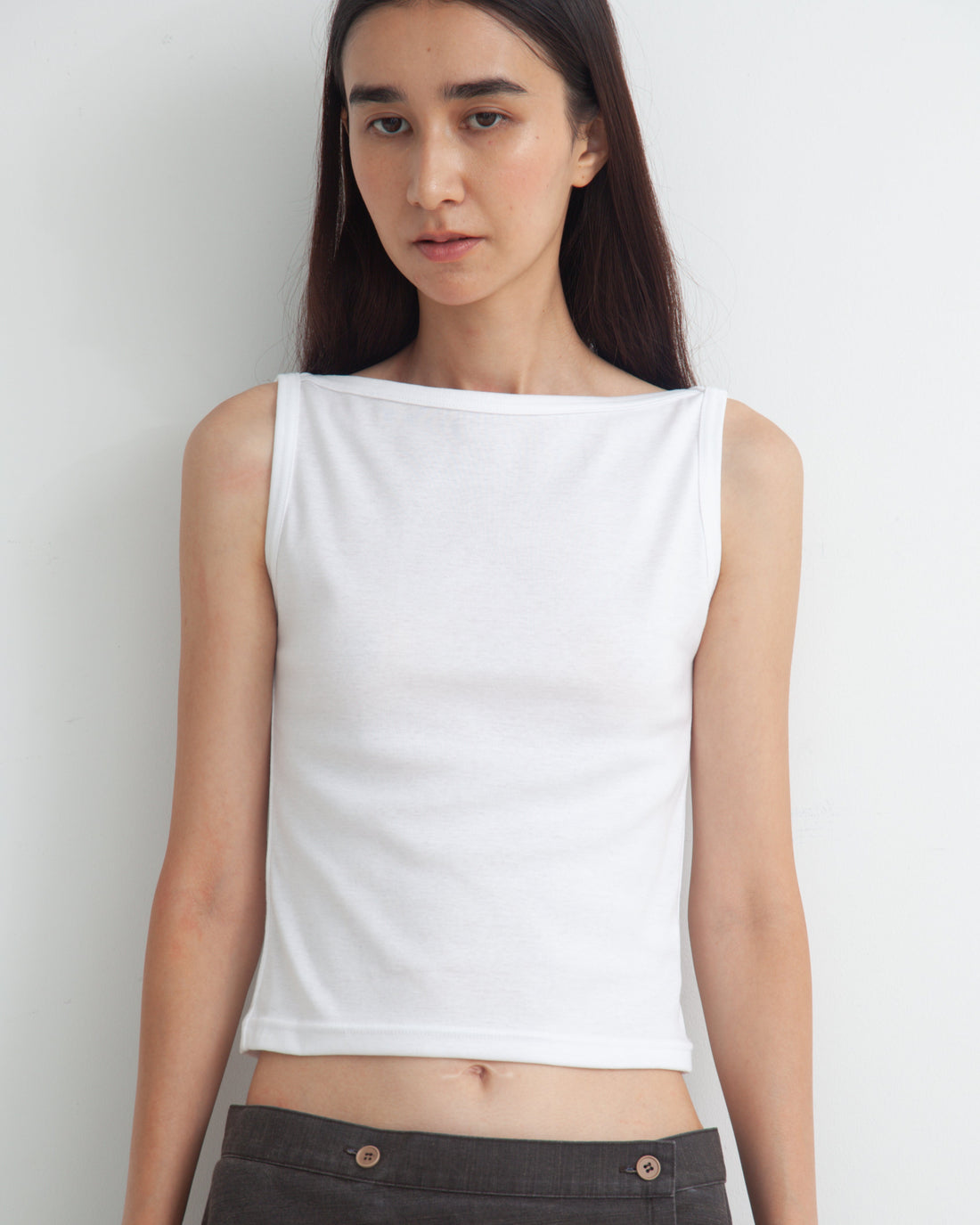 【NEW】Boat Neck Tanktop