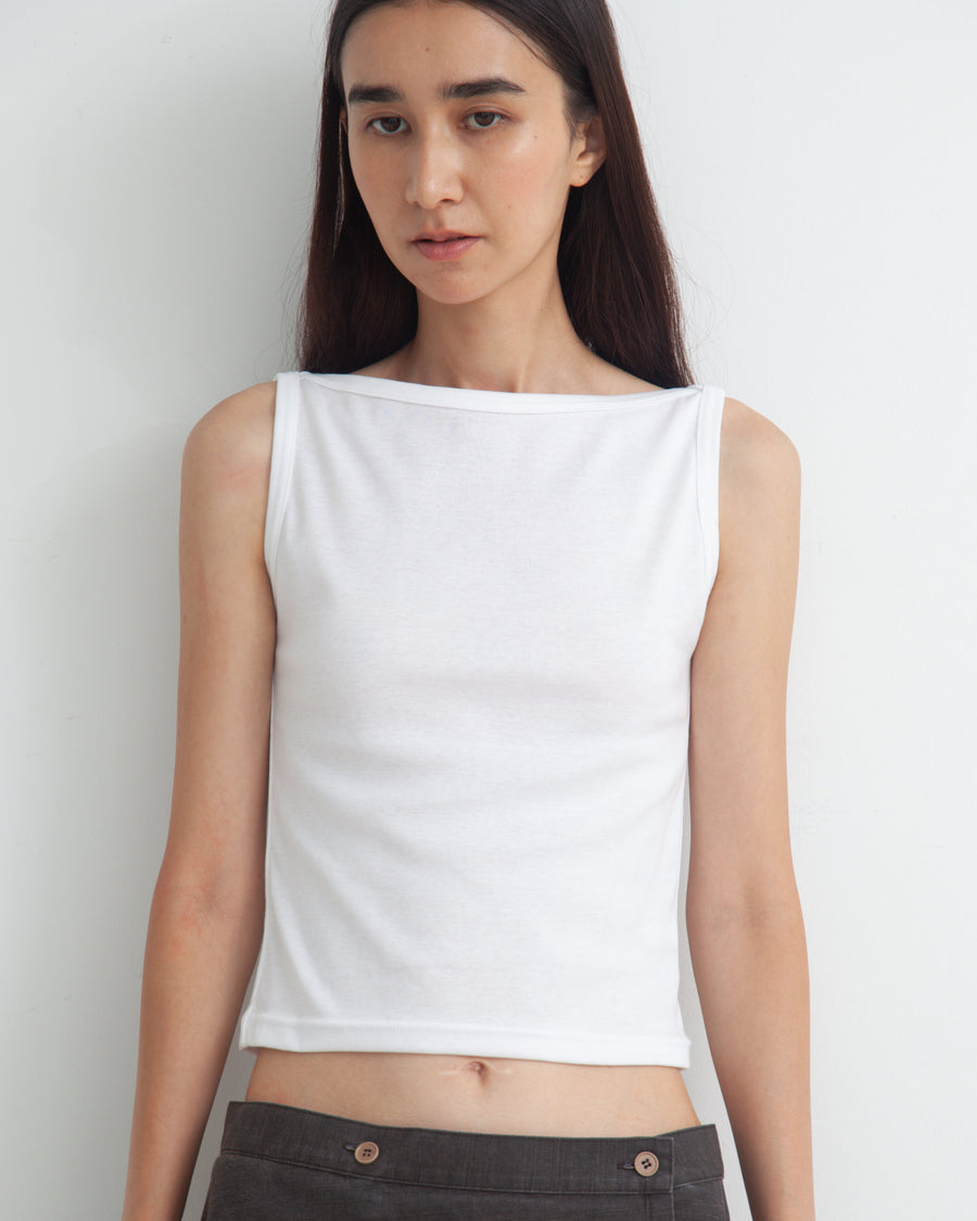【NEW】Boat Neck Tanktop