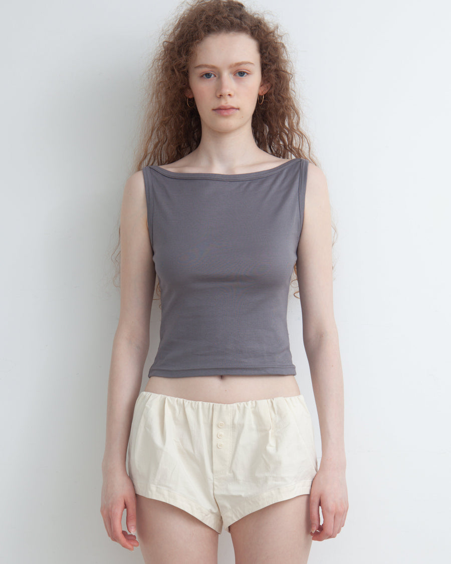 【NEW】Boat Neck Tanktop