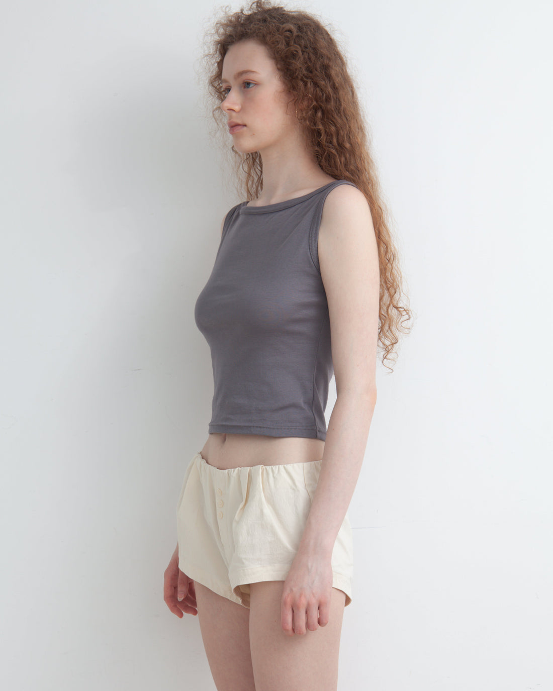 【NEW】Boat Neck Tanktop