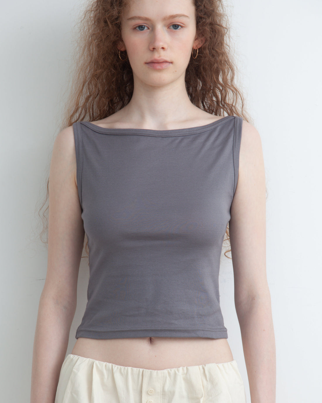 【NEW】Boat Neck Tanktop
