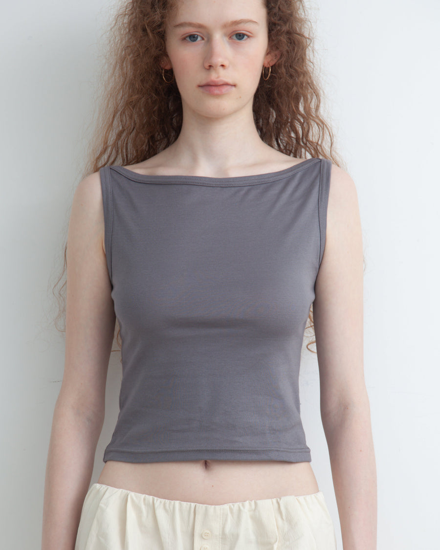 【NEW】Boat Neck Tanktop