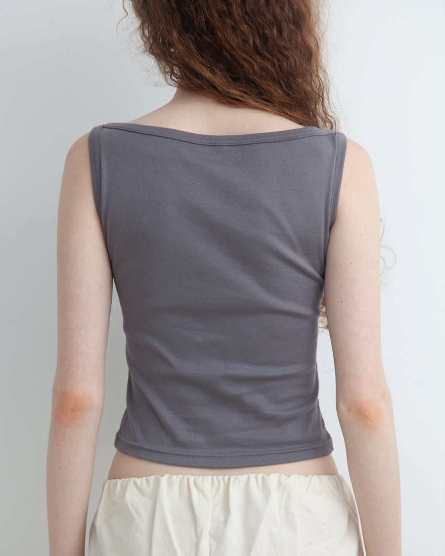 【NEW】Boat Neck Tanktop