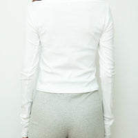 【NEW】Boat Neck Long Tee