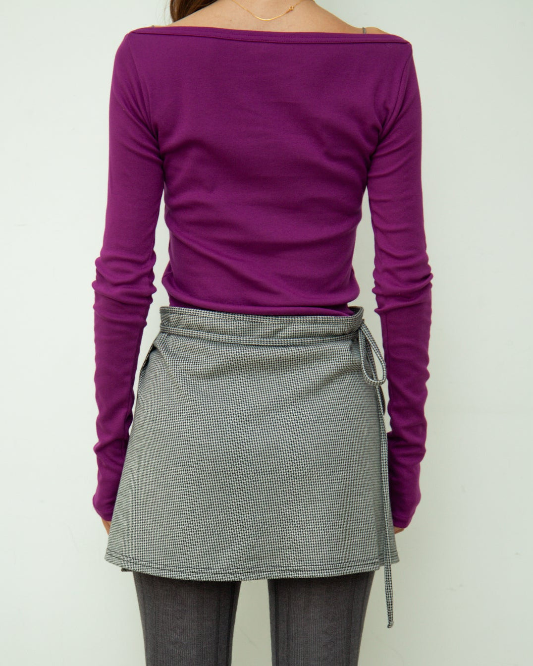 【NEW】Boat Neck Long Tee