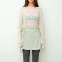 【NEW】Lace Boat Neck T-shirts