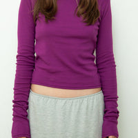 【NEW】Boat Neck Long Tee