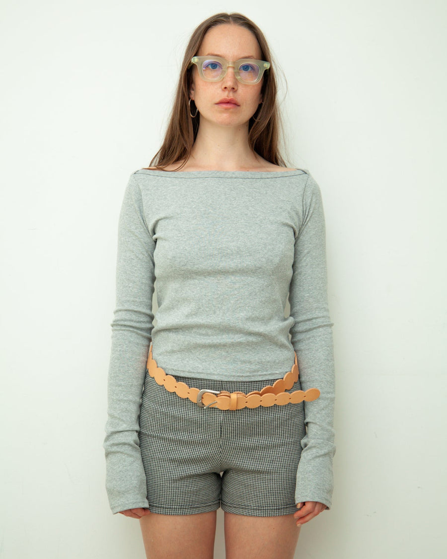 【NEW】Boat Neck Long Tee