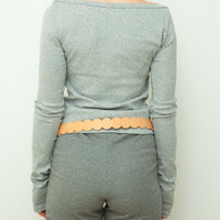 【NEW】Boat Neck Long Tee