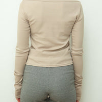 【NEW】Boat Neck Long Tee