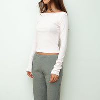 【NEW】Boat Neck Long Tee