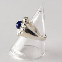 【NEW】Flower Stone Ring(Lapis lazuli）