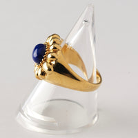 【NEW】Flower Stone Ring(Lapis lazuli）