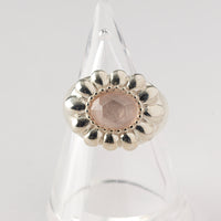 【NEW】Flower Stone Ring (Rose quarter)