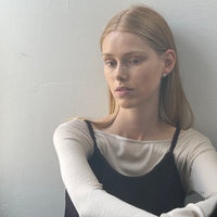 【NEW】Merino Wool 100% Sheer Long Sleeve Tops