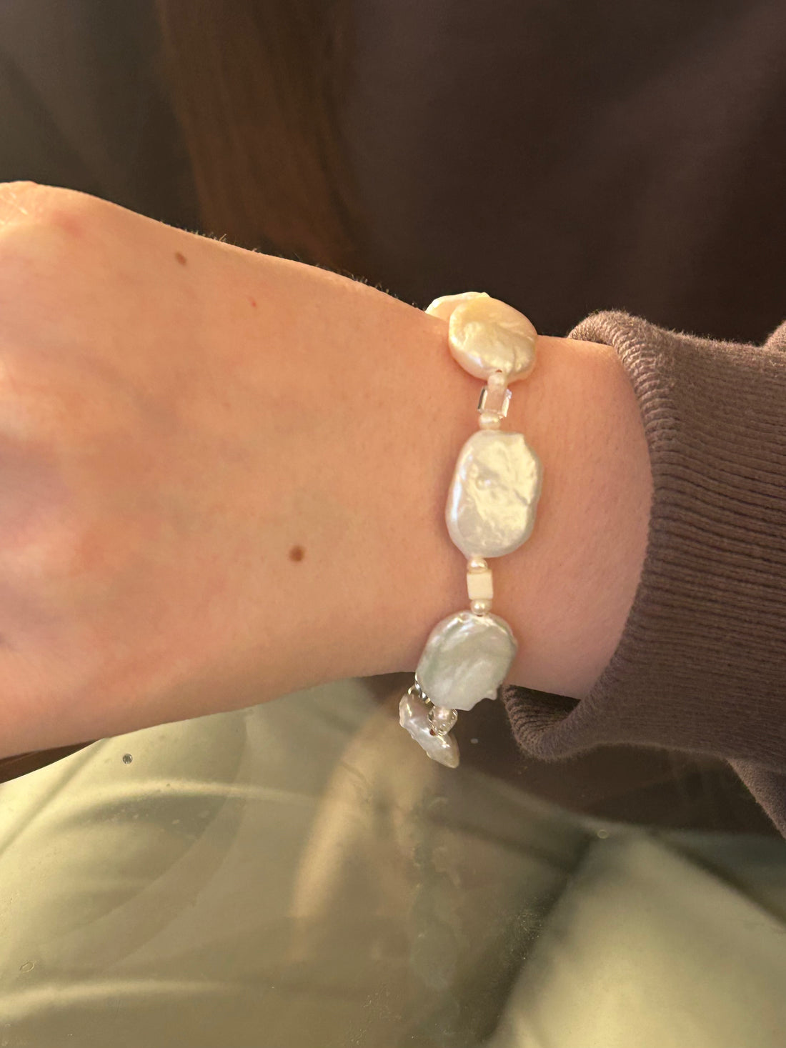 Square Pearl Bracelet