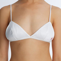 "D" Logo Satin Triangle Bra