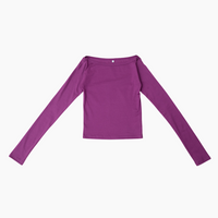 【NEW】Boat Neck Long Tee