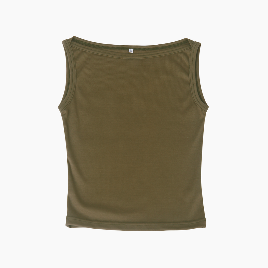 【NEW】Boat Neck Tanktop