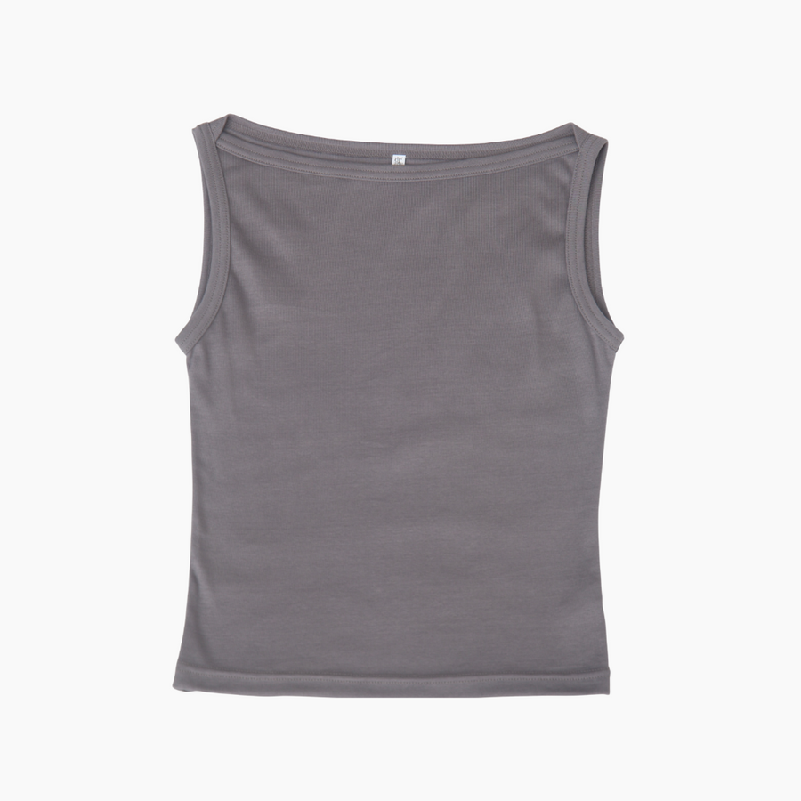 【NEW】Boat Neck Tanktop