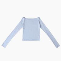 【NEW】Boat Neck Long Tee